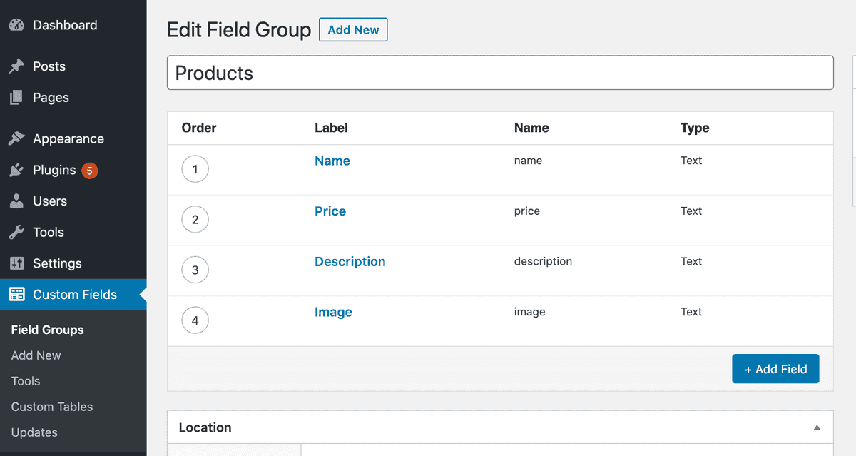 Update Custom Table - ACF to Custom Database Tables Plugin